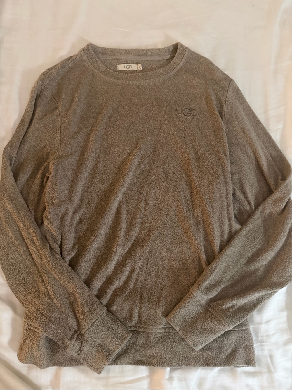 UGG Taupe Long Sleeve Crewneck Top